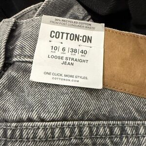 Cotton On Women's Gray Straight Jeans